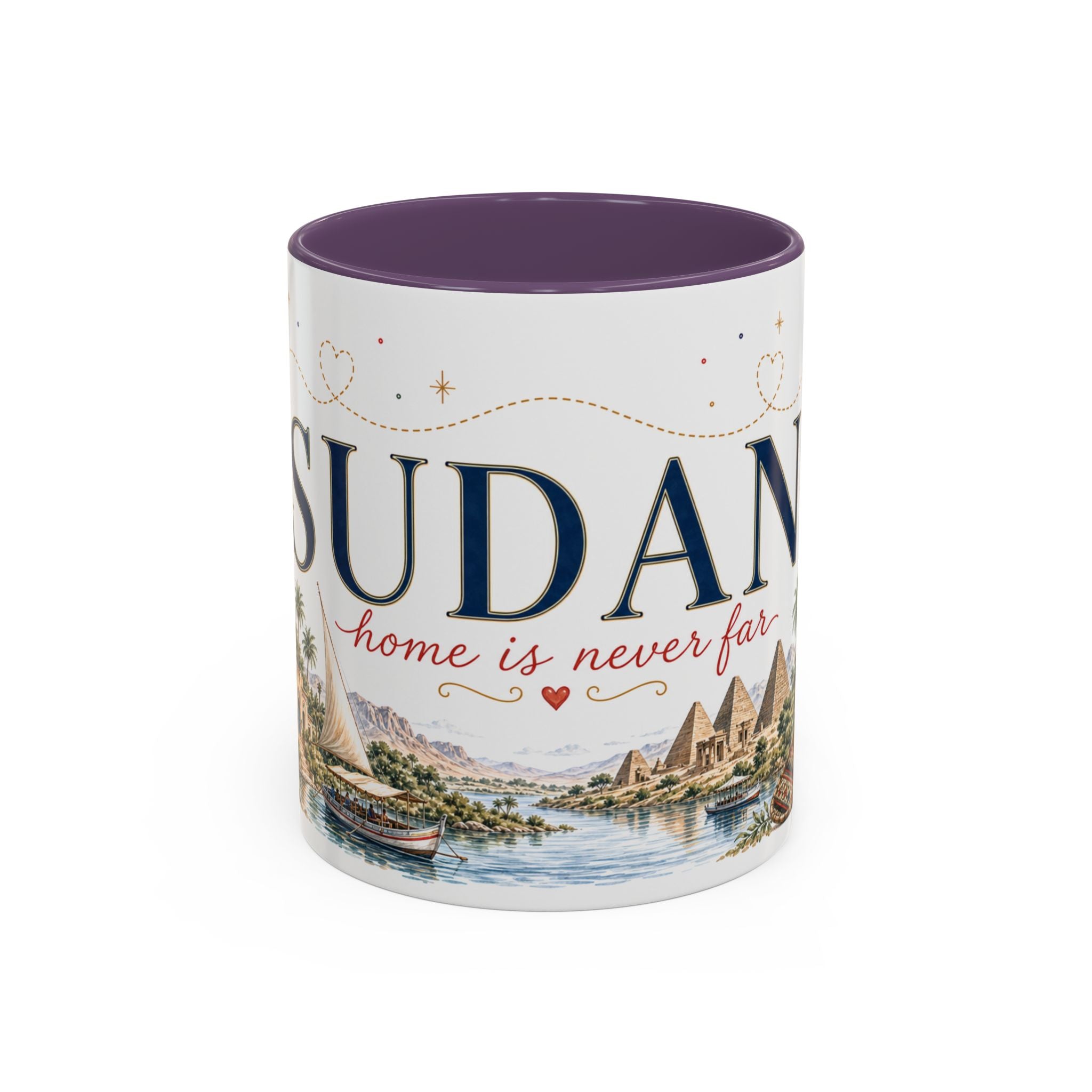 Sudan Home Country Mug | Moving Away Gift | Long Distance Friendship | 11 oz 15 oz Accent Mug