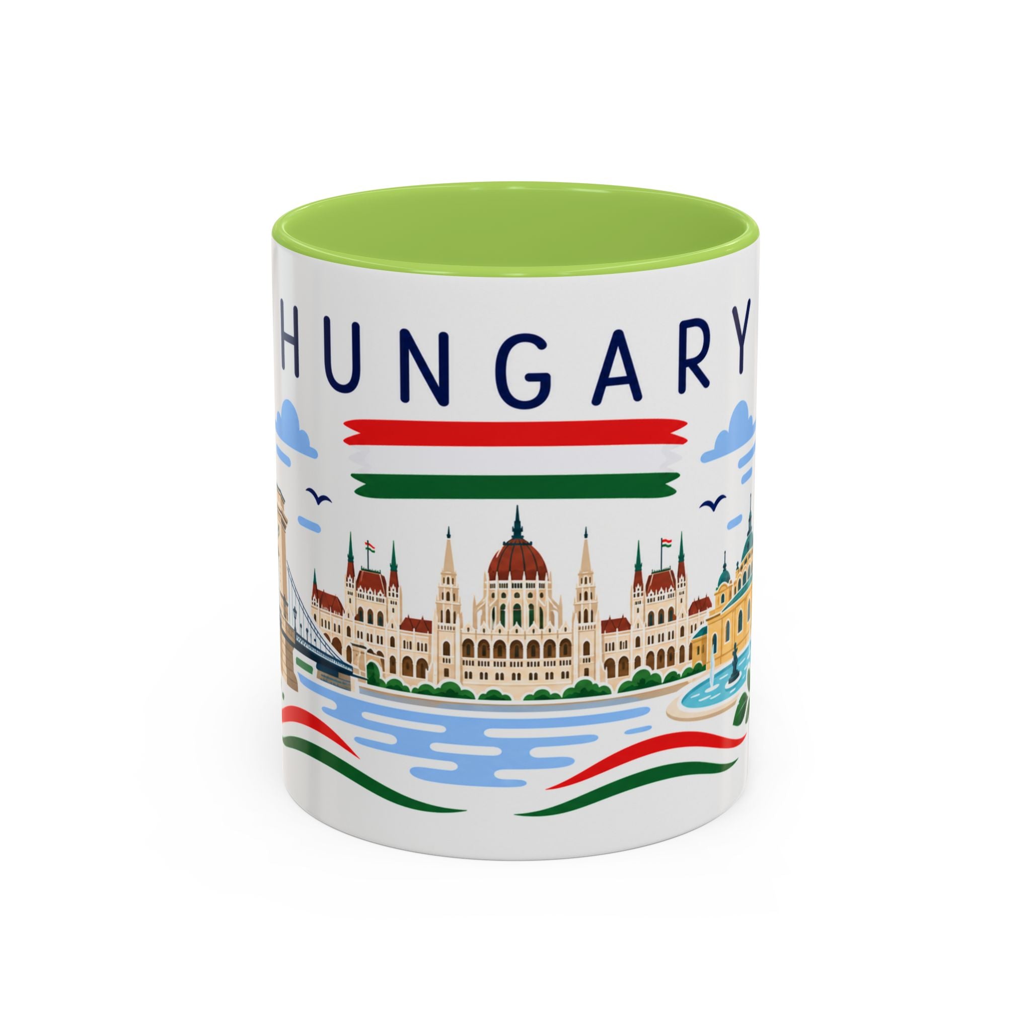 Hungary Coffee Mug | Travel Souvenir Accent Mug | Country Gift Ceramic Cup 11oz 15oz