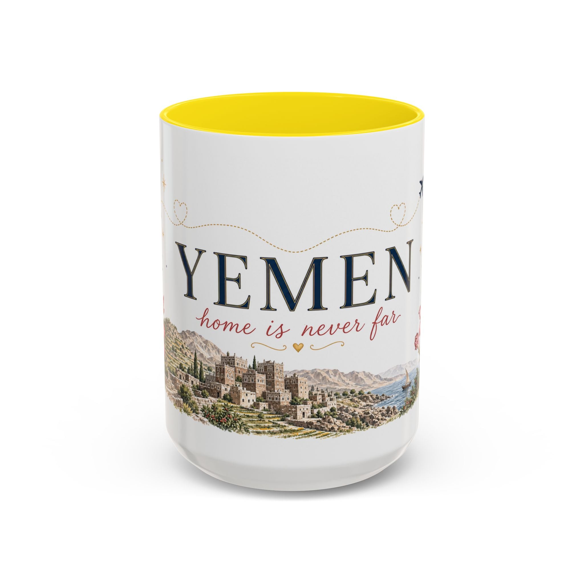 Yemen Home Country Mug | Moving Away Gift | Long Distance Friendship | 11 oz 15 oz Accent Mug