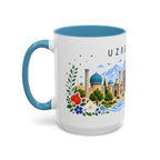 Uzbekistan Coffee Mug | Travel Souvenir Accent Mug | Place Gift Ceramic Cup 11oz 15oz