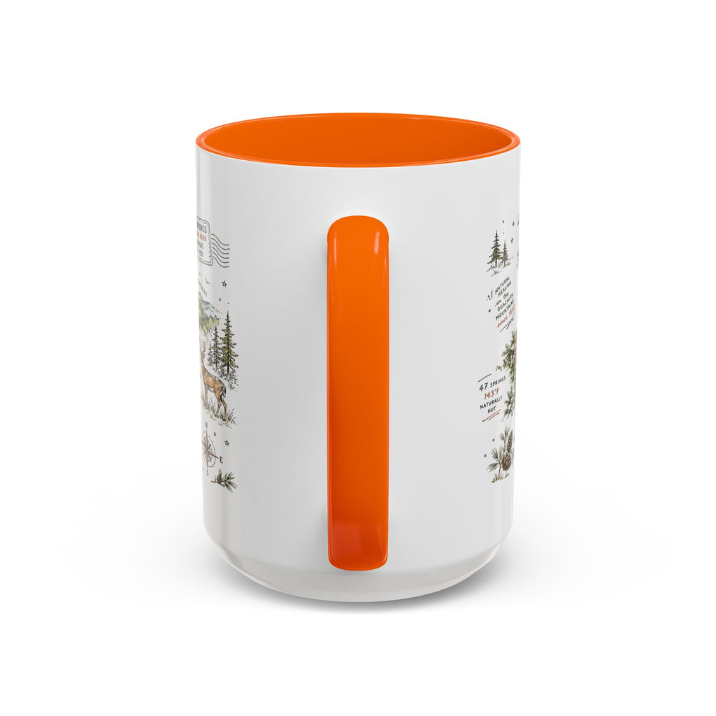 Hot Springs National Park Coffee Mug | Arkansas Thermal Spring Spa Gift | Accent Color Ceramic 11oz 15oz