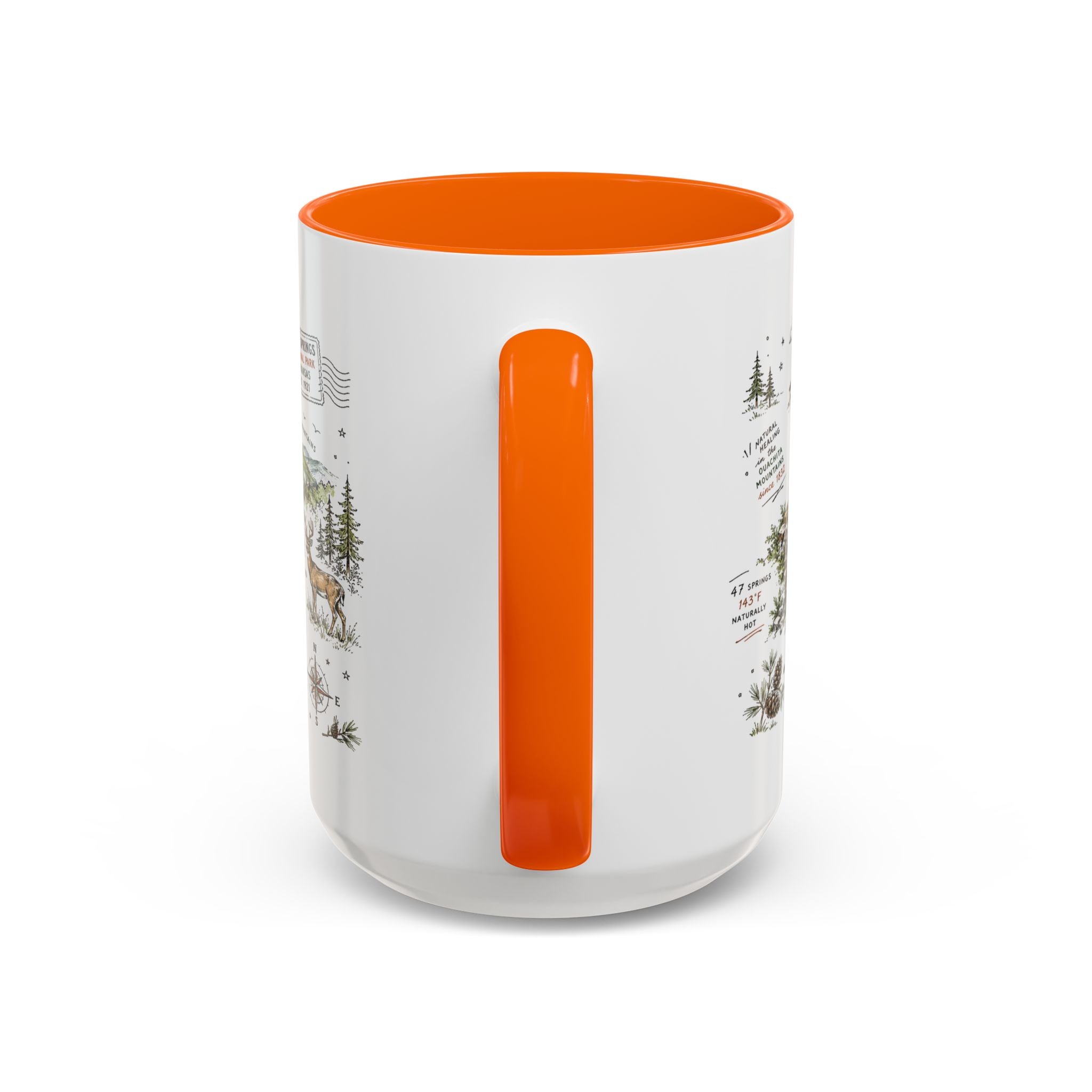 Hot Springs National Park Coffee Mug | Arkansas Thermal Spring Spa Gift | Accent Color Ceramic 11oz 15oz