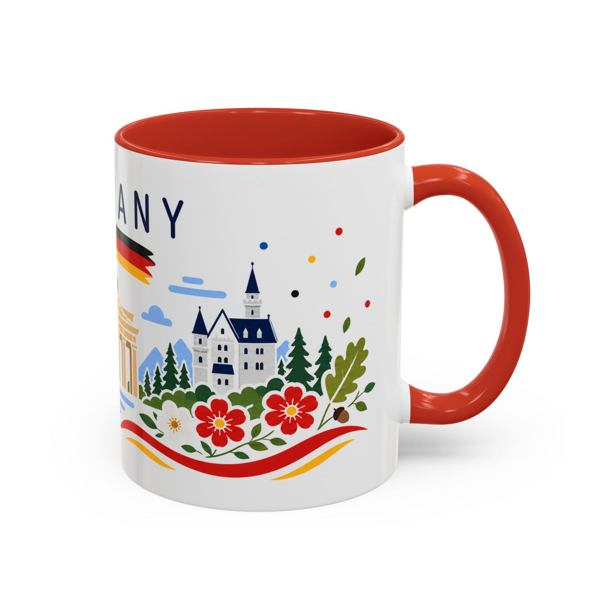 Germany Coffee Mug | Travel Souvenir Accent Mug | Country Gift Ceramic Cup 11oz 15oz
