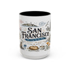 San Francisco Coffee Mug | California Souvenir Travel Gift | Accent Color Ceramic 11oz 15oz