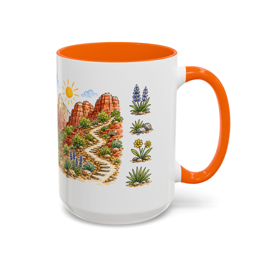 Zion National Park Mug | US Travel Souvenir Accent Coffee Mug | 11oz 15oz Ceramic Cup