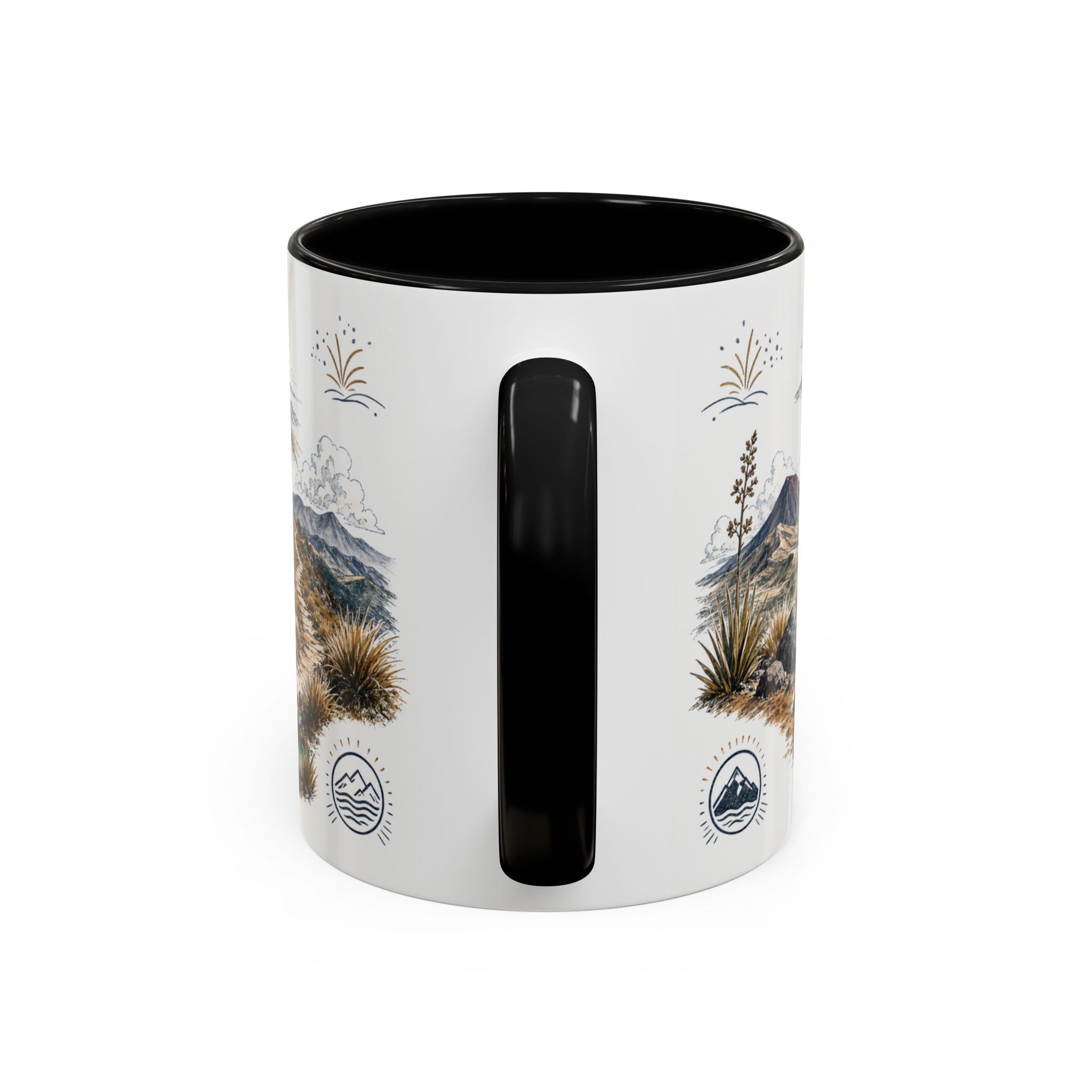 Tongariro Crossing Mug, New Zealand Travel Souvenir, Bucket List Gift, Accent Ceramic Coffee Mug 11oz 15oz