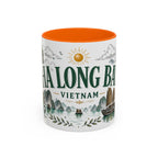 Ha Long Bay Coffee Mug | Travel Destination Souvenir Gift | Accent Color Ceramic 11oz 15oz