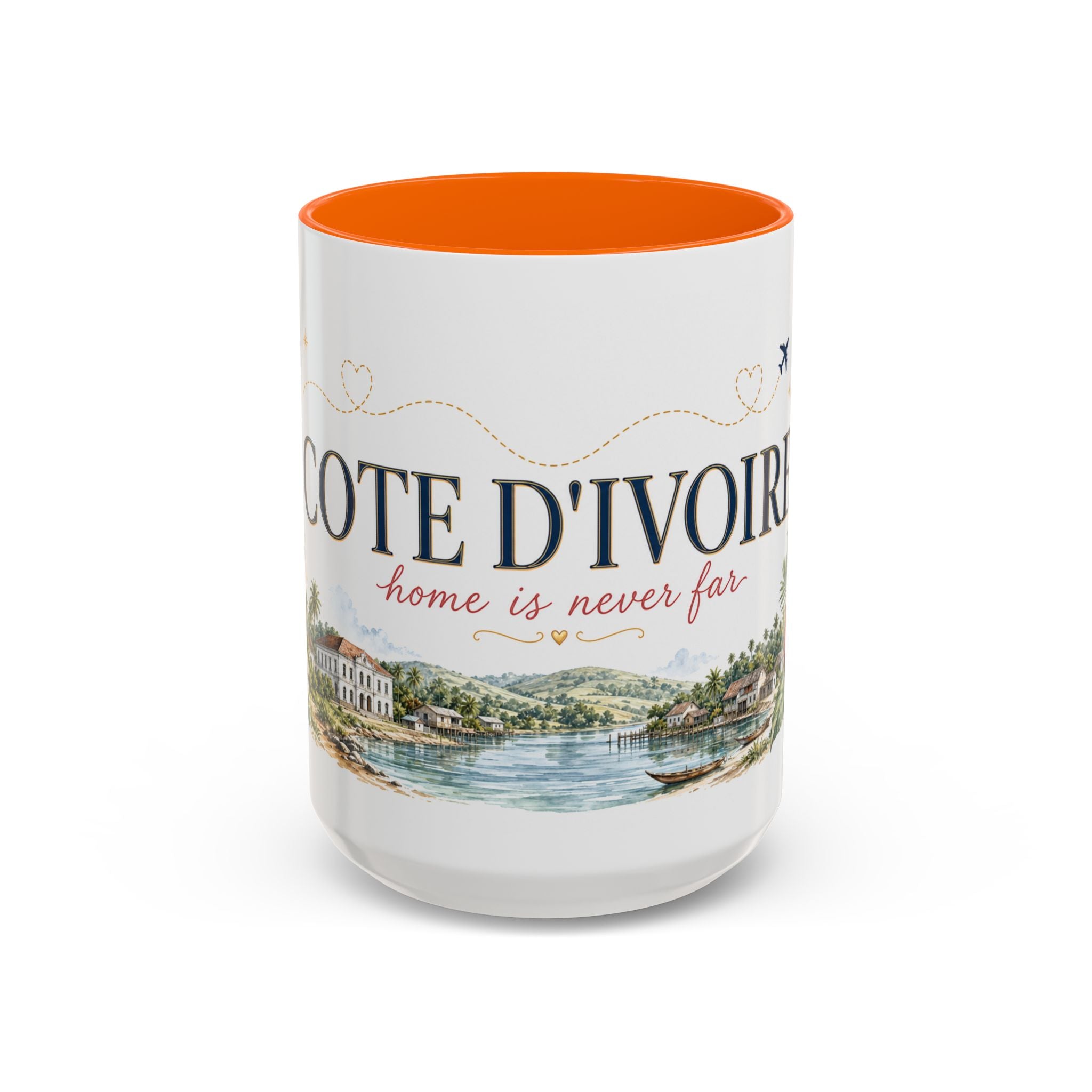 Cote d'Ivoire Home Country Mug | Moving Away Gift | Long Distance Friendship | 11 oz 15 oz Accent Mug