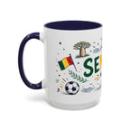Senegal Soccer Coffee Mug | World Cup Fan Gift | Accent Color Ceramic 11oz 15oz Match Day Cup