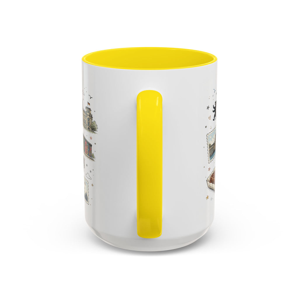 Berlin Coffee Mug | Germany Souvenir Travel Gift | Accent Color Ceramic 11oz 15oz