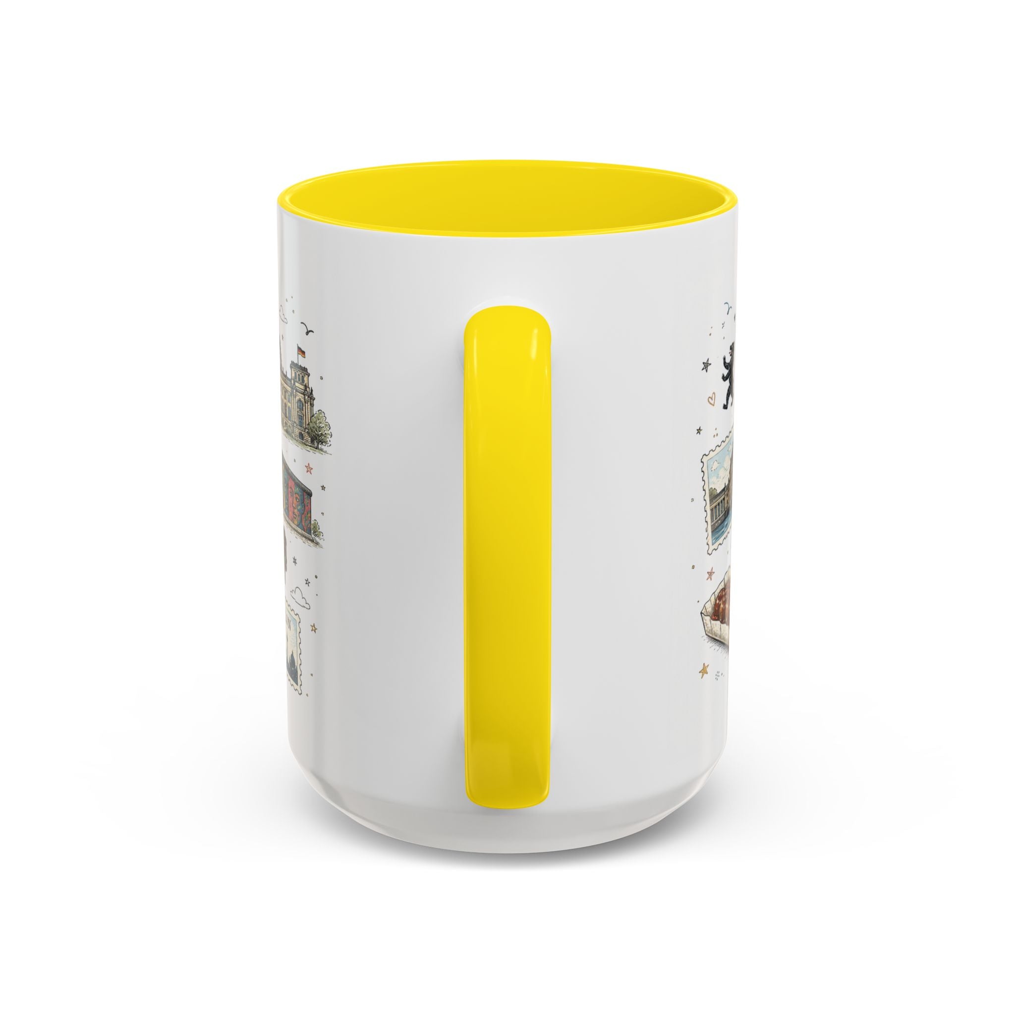 Berlin Coffee Mug | Germany Souvenir Travel Gift | Accent Color Ceramic 11oz 15oz