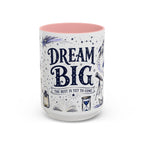 Dream Big Coffee Mug | Class of 2026 Graduation Gift | Accent Color Ceramic 11oz 15oz