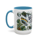 Iguazu Falls Coffee Mug | Travel Destination Souvenir Gift | Accent Color Ceramic 11oz 15oz