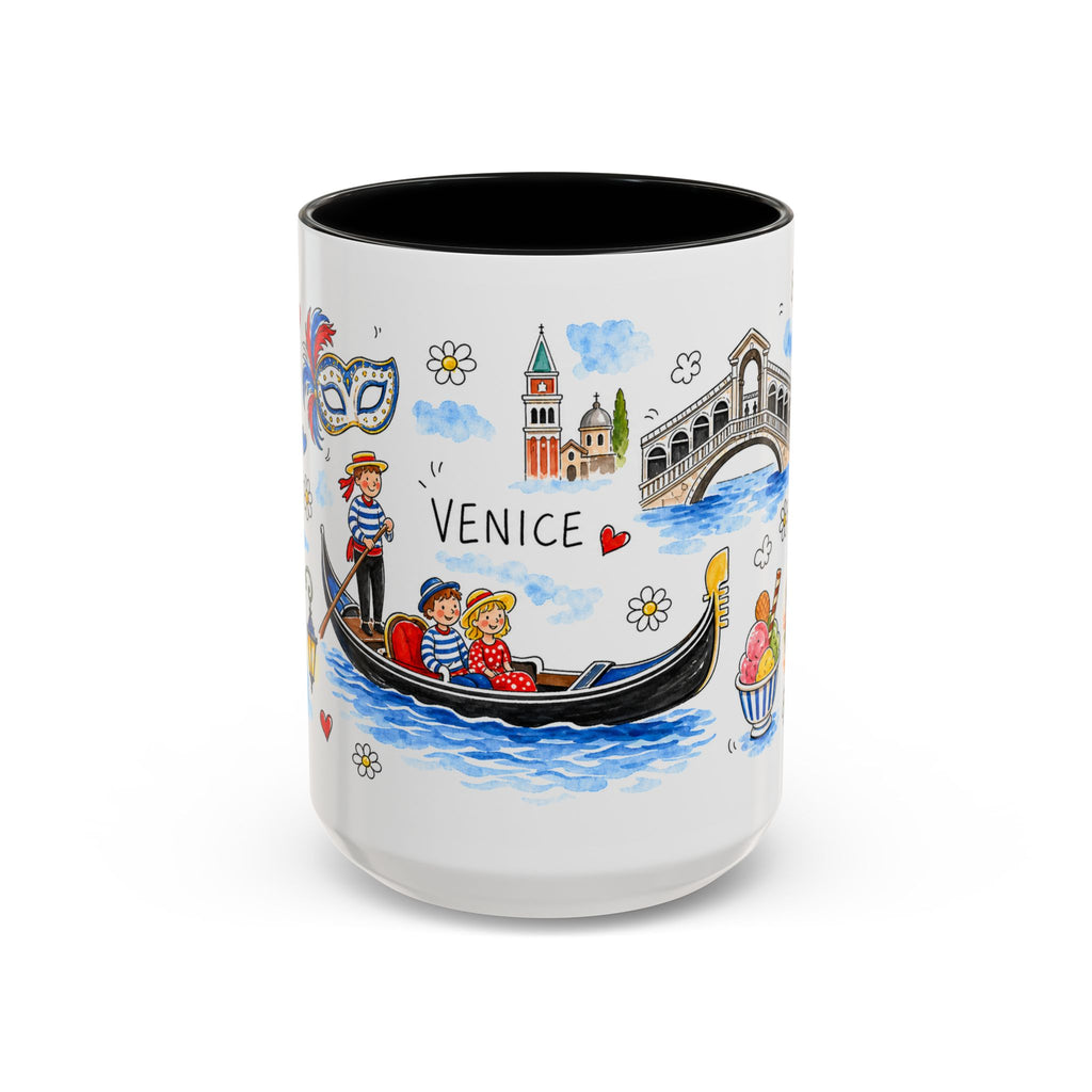 Venice Travel Mug | European City Souvenir Accent Coffee Mug | 11oz 15oz Ceramic Cup