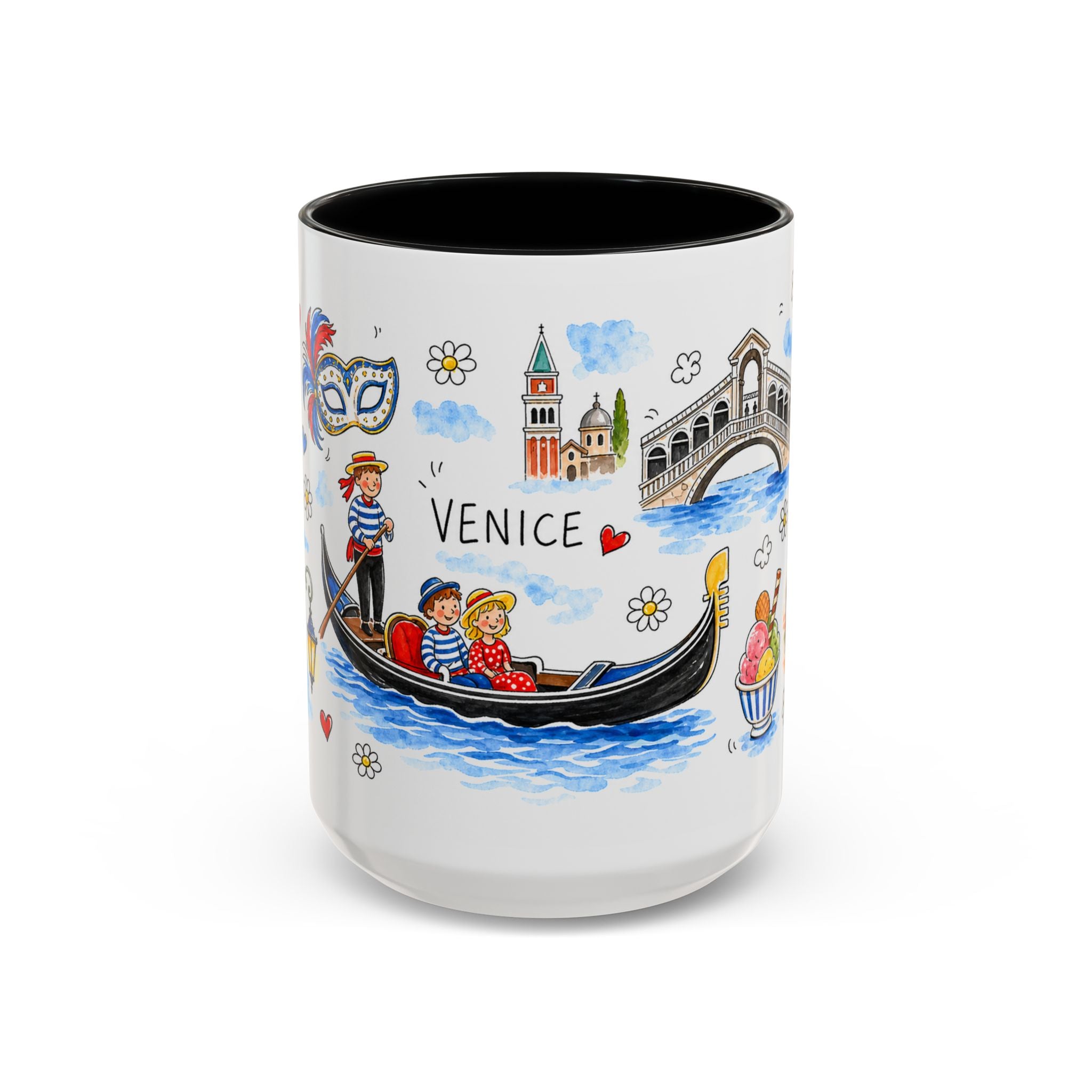 Venice Travel Mug | European City Souvenir Accent Coffee Mug | 11oz 15oz Ceramic Cup