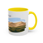 Kobuk Valley National Park Coffee Mug | Solid Color Block Park Souvenir | 11oz 15oz Accent Mug