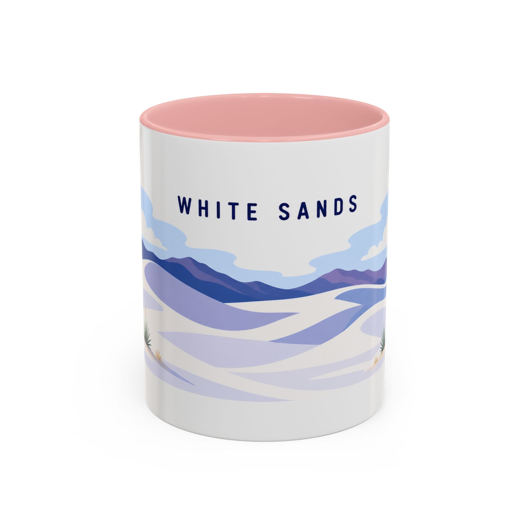 White Sands National Park Coffee Mug | Solid Color Block Park Souvenir | 11oz 15oz Accent Mug