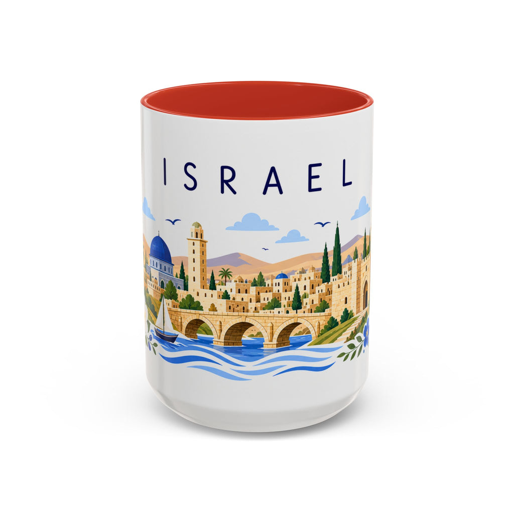 Israel Coffee Mug | Travel Souvenir Accent Mug | Place Gift Ceramic Cup 11oz 15oz