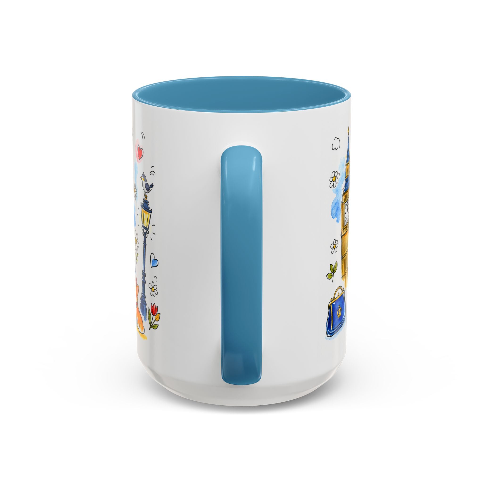 London Travel Mug | European City Souvenir Accent Coffee Mug | 11oz 15oz Ceramic Cup