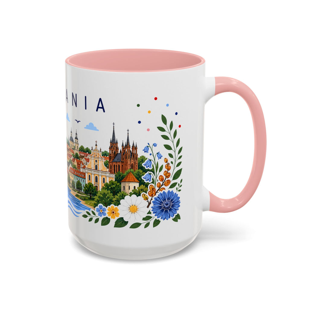 Lithuania Coffee Mug | Travel Souvenir Accent Mug | Place Gift Ceramic Cup 11oz 15oz
