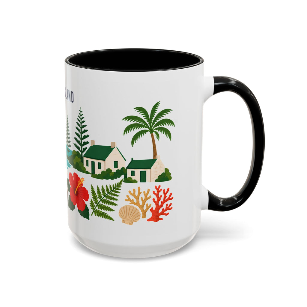 Norfolk Island Coffee Mug | Travel Souvenir Accent Mug | Country Gift Ceramic Cup 11oz 15oz