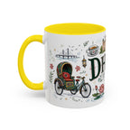 Dhaka Coffee Mug | Bangladesh Souvenir Travel Gift | Accent Color Ceramic 11oz 15oz