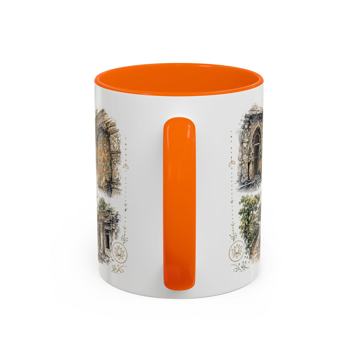 Ajanta Caves Mug, India Travel Souvenir, Bucket List Gift, Accent Ceramic Coffee Mug 11oz 15oz