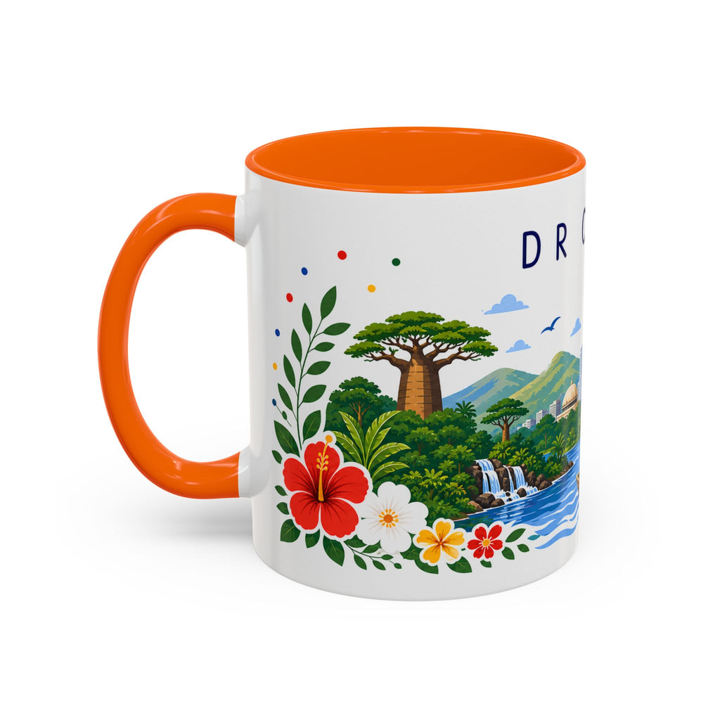 DR Congo Coffee Mug | Travel Souvenir Accent Mug | Place Gift Ceramic Cup 11oz 15oz