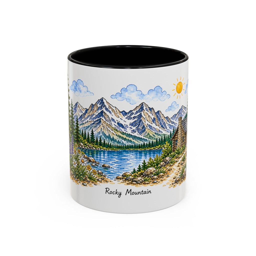 Rocky Mountain National Park Mug | US Travel Souvenir Accent Coffee Mug | 11oz 15oz Ceramic Cup