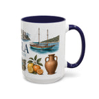Mugla Coffee Mug | Turkey Travel Souvenir | Vintage Illustrated City Gift | 11 oz 15 oz Accent Mug