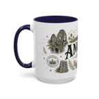 Angkor Coffee Mug | Travel Destination Souvenir Gift | Accent Color Ceramic 11oz 15oz