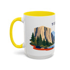 Yosemite Coffee Mug | Travel Destination Souvenir Gift | Accent Color Ceramic 11oz 15oz
