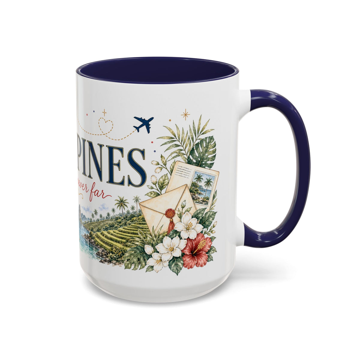 Philippines Home Country Mug | Moving Away Gift | Long Distance Friendship | 11 oz 15 oz Accent Mug