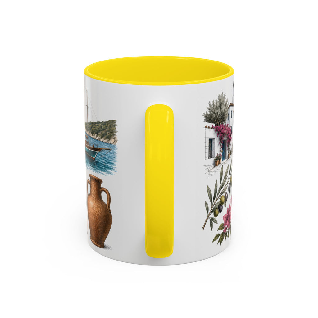 Mugla Coffee Mug | Turkey Travel Souvenir | Vintage Illustrated City Gift | 11 oz 15 oz Accent Mug