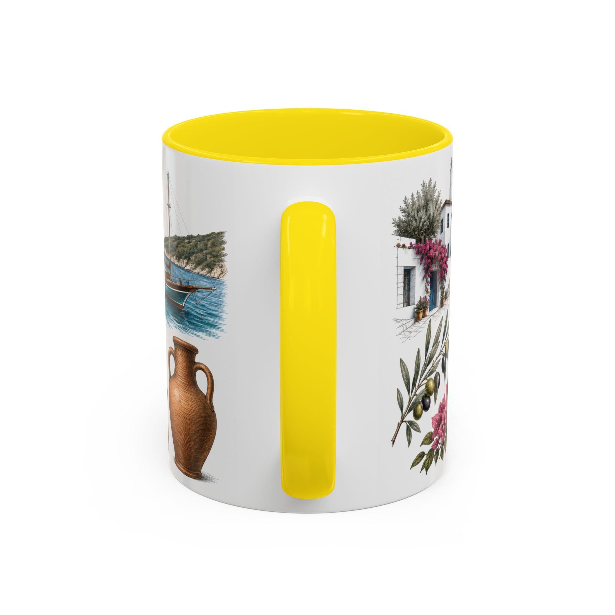 Mugla Coffee Mug | Turkey Travel Souvenir | Vintage Illustrated City Gift | 11 oz 15 oz Accent Mug