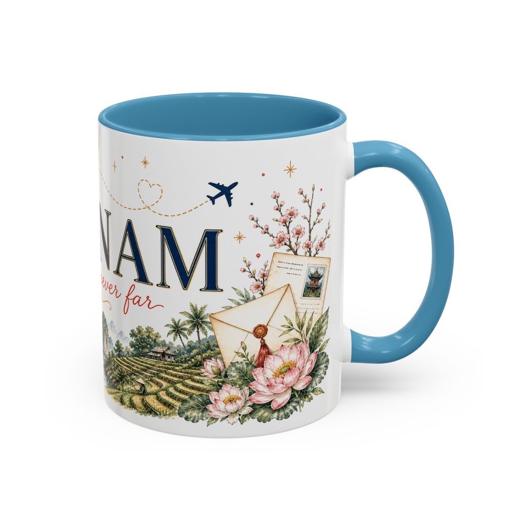 Vietnam Home Country Mug | Moving Away Gift | Long Distance Friendship | 11 oz 15 oz Accent Mug