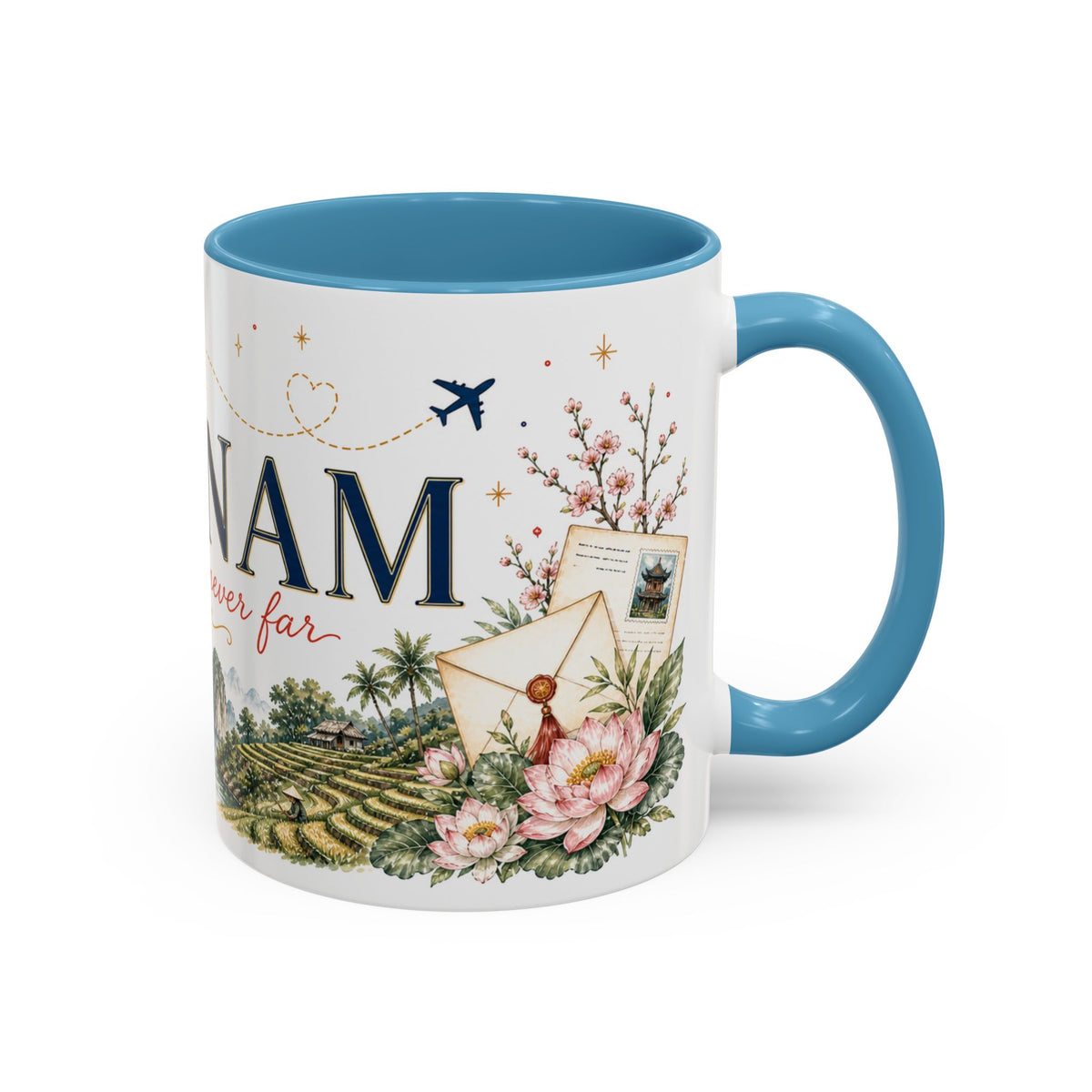 Vietnam Home Country Mug | Moving Away Gift | Long Distance Friendship | 11 oz 15 oz Accent Mug