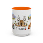 Tucson Illustrated Travel Mug | City Souvenir Accent Coffee Mug | 11oz 15oz Ceramic Cup