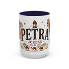 Petra Coffee Mug | Travel Destination Souvenir Gift | Accent Color Ceramic 11oz 15oz