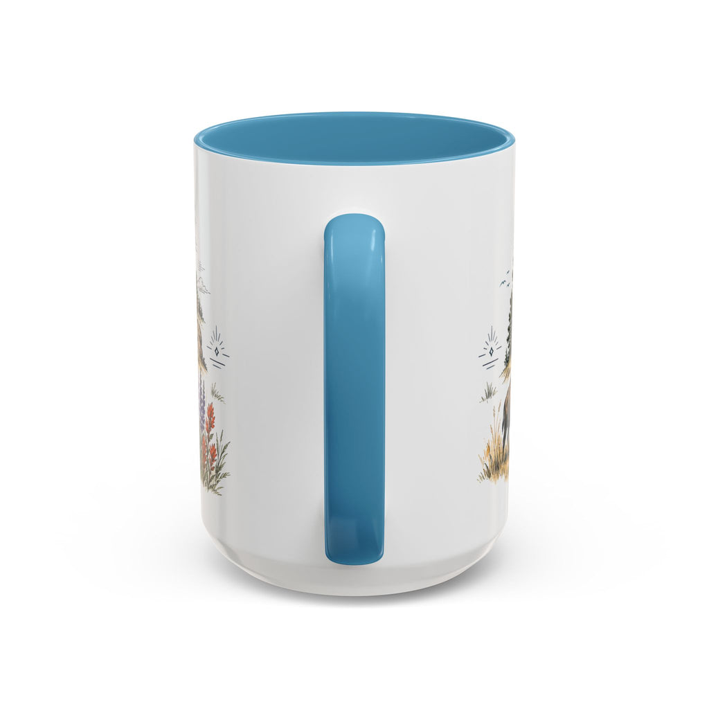 Devils Tower Mug, Wyoming Travel Souvenir, Bucket List Gift, Accent Ceramic Coffee Mug 11oz 15oz