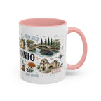 San Antonio Coffee Mug | Texas Souvenir City Gift | Accent Color Ceramic 11oz 15oz