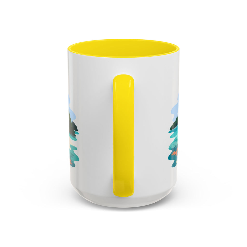 Biscayne National Park Coffee Mug | Solid Color Block Park Souvenir | 11oz 15oz Accent Mug