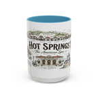 Hot Springs National Park Coffee Mug | Arkansas Thermal Spring Spa Gift | Accent Color Ceramic 11oz 15oz