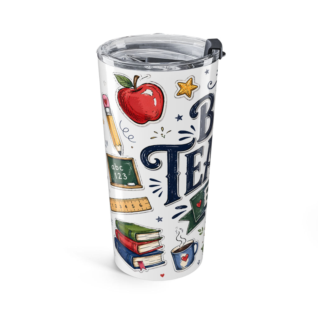 Best Teacher Ever 20oz Tumbler | Teacher Appreciation Gift | Insulated Stainless Steel Travel Cup