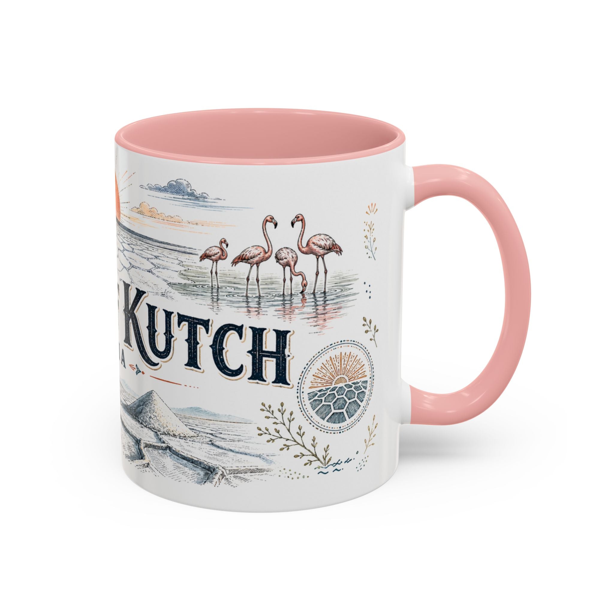 Rann of Kutch Mug, India Travel Souvenir, Bucket List Gift, Accent Ceramic Coffee Mug 11oz 15oz
