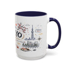 Tokyo Coffee Mug | Japan Souvenir Travel Gift | Accent Color Ceramic 11oz 15oz