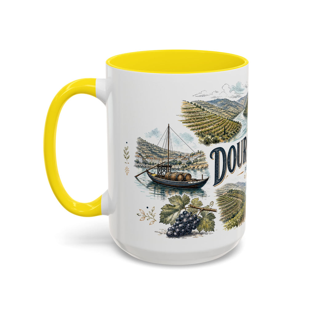 Douro Valley Mug, Portugal Travel Souvenir, Bucket List Gift, Accent Ceramic Coffee Mug 11oz 15oz