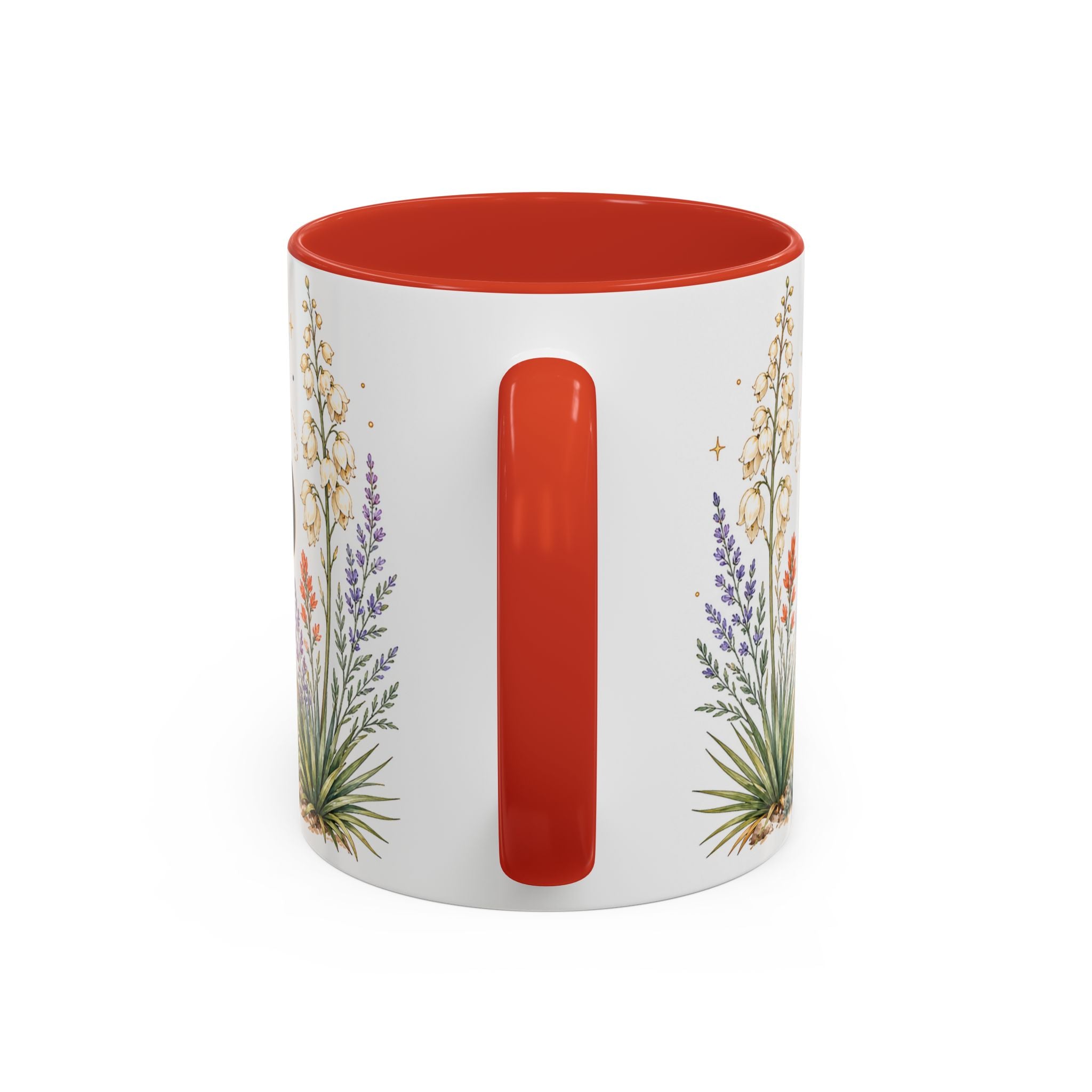 New Mexico State Map Mug | Desert Scenery, Yucca Flower Accent Coffee Cup