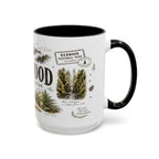 Redwood National Park Coffee Mug | California Coastal Forest Hiking Gift | Accent Color Ceramic 11oz 15oz