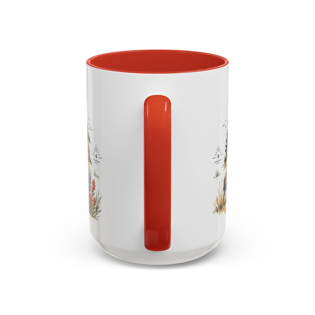 Devils Tower Mug, Wyoming Travel Souvenir, Bucket List Gift, Accent Ceramic Coffee Mug 11oz 15oz